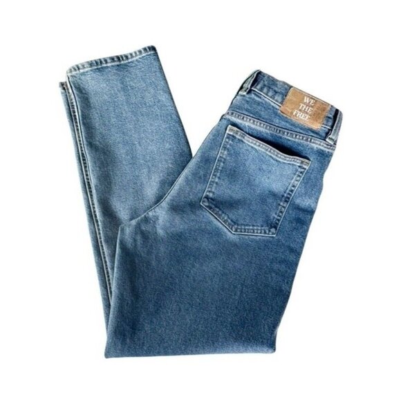 We The Free People Women Sz 29 A New Day High Rise Straight Leg Button Fly Jeans - Picture 11 of 11